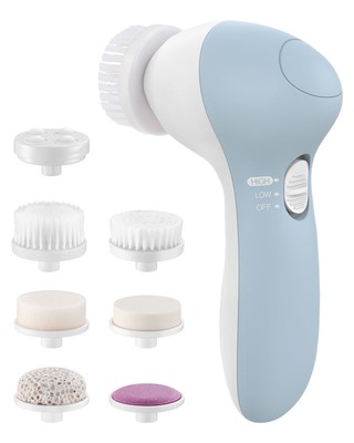 7 in 1 Deep Clean Face Skin Electric Facial Cleaner Care Brush Massager Scrubber