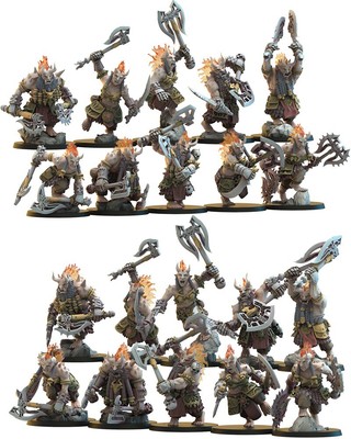 Chaos Dwarves Berserker Unit V2(x10)/TTRPG/Dungeons and Dragons/Lost Kingdom