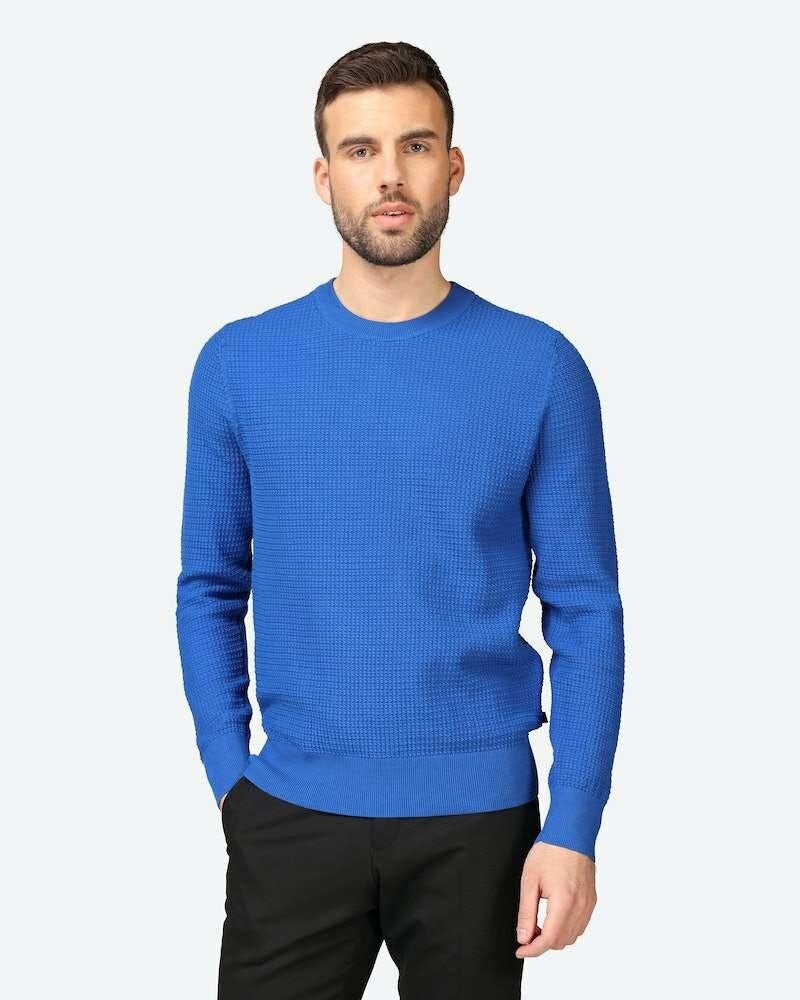 スウェット・トレーナー blue Cotton knit sweater MML948_1468_F0008_S_OOO スウェット・トレーナー blue Cotton knit sweater