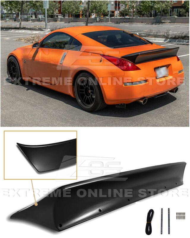 Extreme Rb Style Primered Black Rear Trunk Lid Spoiler For 03-08 Nissan 350z