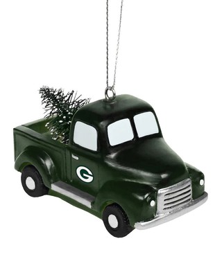 Грузовик Green Bay Packers с елочным орнаментом, зеленый