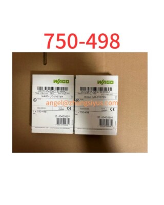 750-498 Brand new WAGO IO module 750 498 ，DHL /FEDEX