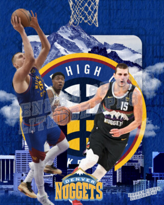 Denver Nuggets Lithograph print of Nikola Jokic Nikola Jokic 2023