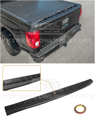 さりーページ For 14-18 Silverado Sierra Street Series Black Tailgate Rear