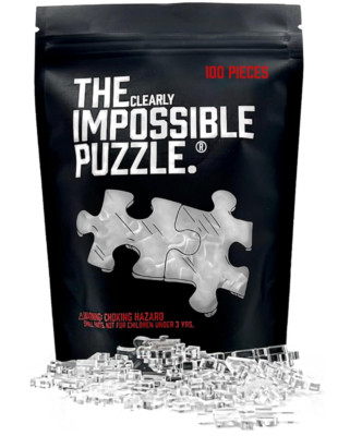The Clearly Impossible Puzzle 100 Pieces - Clear Difficult Jigsaw Puzzle - False