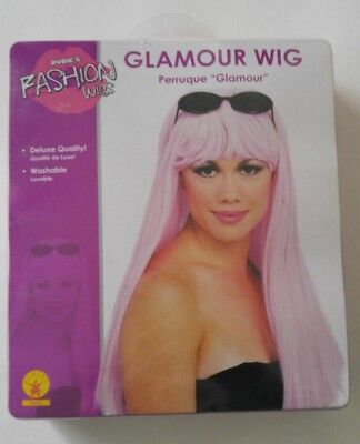 Light Pink Long Glamour Girl Wig for Halloween Costume