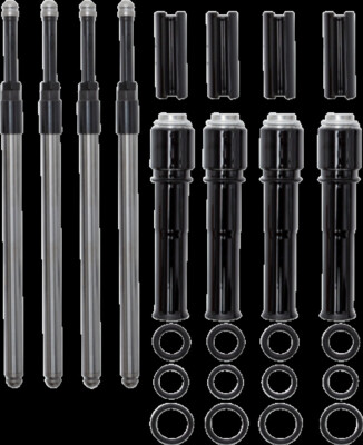 S&S Cycle 930-0137 Quickee Pushrod Kit w/ Black Tubes for 17-24 Harley M8
