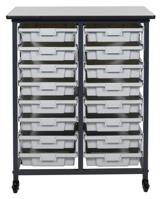 Double Row Mobile Bin Storage Unit [ID 3471499]