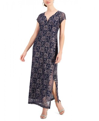 Connected Apparel Women's Long Maxi Dress Lightweight Floral Short Sleeve A3165