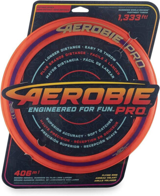 Aerobie Pro Ring Outdoor Flying Disc - Orange 13'' - 6046323 - Frisbee Super Disc