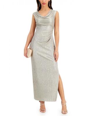 Connected Apparel Women's Long Maxi Dress Side Slit Solid Sleeveless  A2496