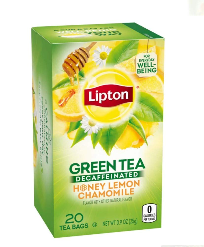 Bags, Green Tea, Honey Lemon Chamomile, Decaf Tea, 20 Tea Ba