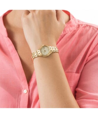 Pre-owned Citizen Gold Womens Analogue Watch Ew1262-55p