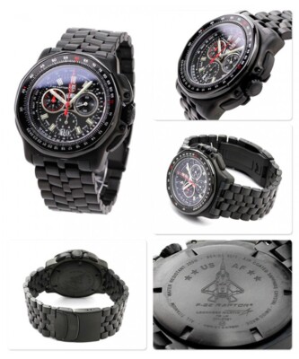 Pre-owned Luminox Xa.9272 Mens Watch F-22 Raptor Titanium Chronograph