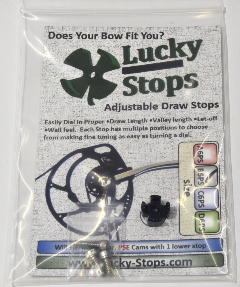 Draw Stops Fits Bear and PSE Cams with 1 lower Stop Size B6PS Cable Stops