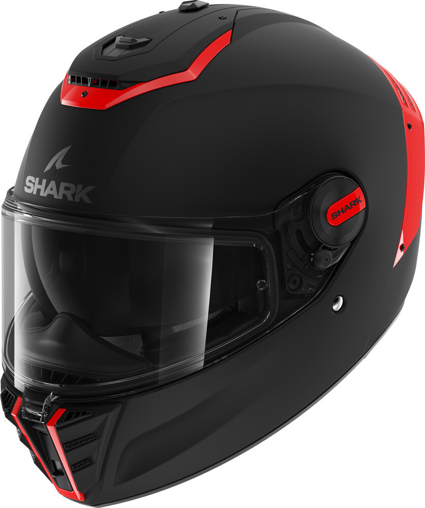 Full Face Fiber Motorcycle Helmet Shark Spartan Black Matte