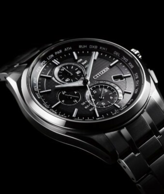 Pre-owned Citizen [] Attesa Press Eco-drive Direct Flight At8040-57e Men's Watch From Japan