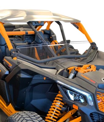 Clearly Tough Can-Am Maverick X3 XRC Half Windshield - Short Height -13 1/4''Tall