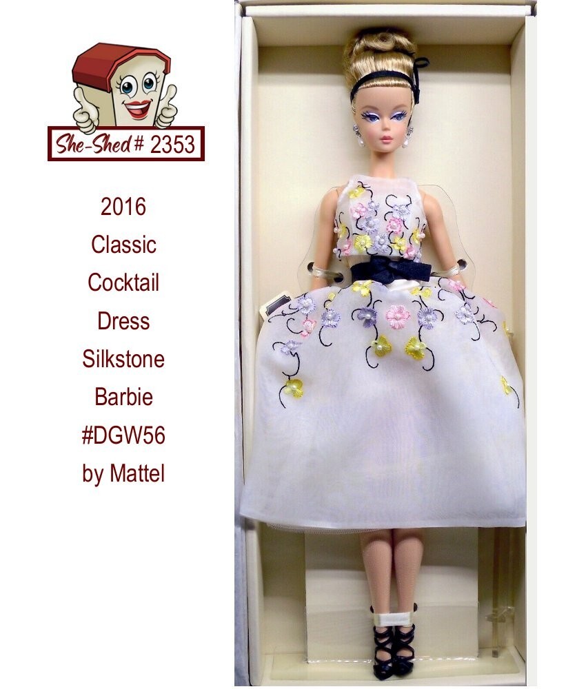 Silkstone 2016 Classic Cocktail Dress Silkstone Barbie DGW56 New in Box