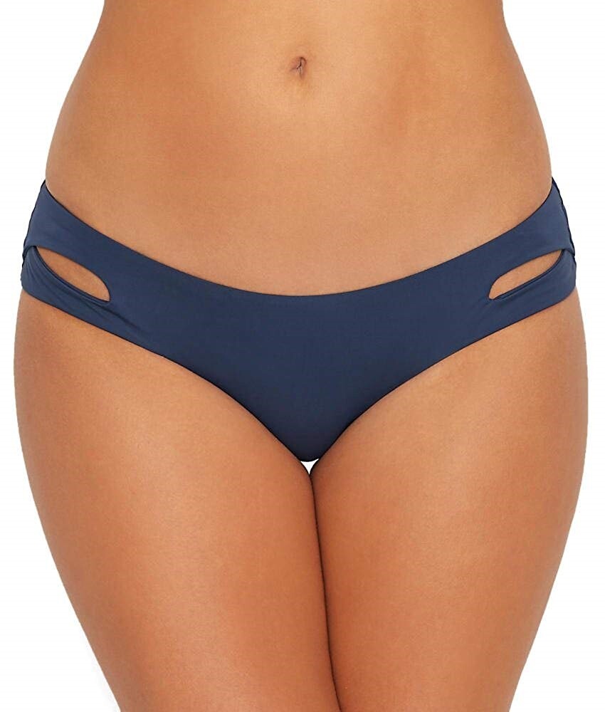 Becca 183359 Women's Color Code Keyhole Hipster Bikini Bottom Indigo Size XS
