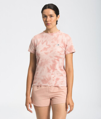 

Женская футболка The North Face Tie Dye Tonal SS Lifestyle, вечерняя песочно-розовая футболка, Розовый, The North Face Tie Dye Tonal SS Lifestyle T-Shirt