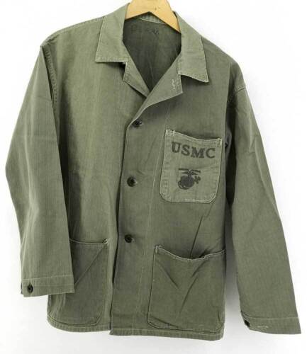 WW2 USMC P41 HBT US Marines Field Utility Jacket Shirt WW2 USMC P41 HBT US Marines Field Utility Jacket Shirt
