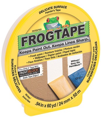 105550 CF 160 Delicate Surface Painter's Tape with PAINTBLOCK, 24mm x 55m, Ye...