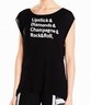 UPC 700770000704 product image for Betsey Johnson Black Lipstick Diamonds Champagne Medium M Tops $38 641 | upcitemdb.com
