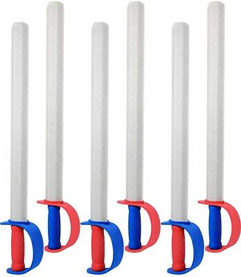 Click N' Play Giant Toy Foam Swords for Kids 27",Pretend Play - Set of 6