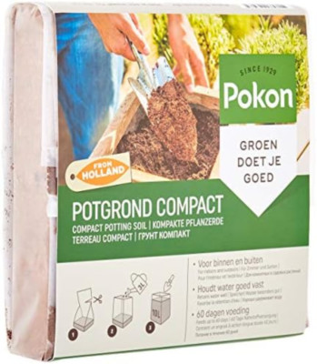 Pokon Terriccio Compatto per Piante, 10 l, Verde, Kompakte Pflanzerde-650 g