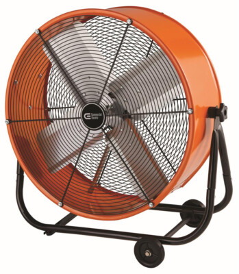 Tilt Drum Fan Portable 2-Speed Floor Rolling Pro Industrial 