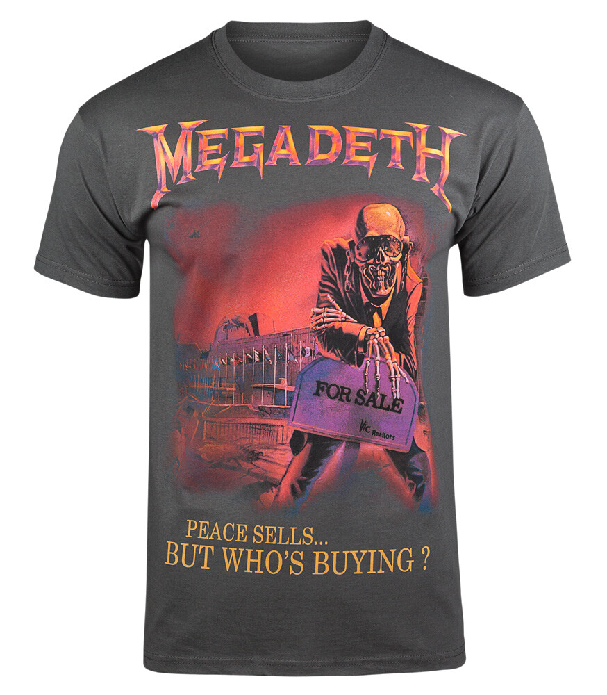 T-shirt MEGADETH - PEACE SELLS BUT WHO'S BUYING [grey] | eBay