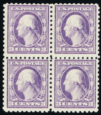 464, Mint F/VF NH/LH Scarce Block of Four Cat $460.00 - Stuart Katz