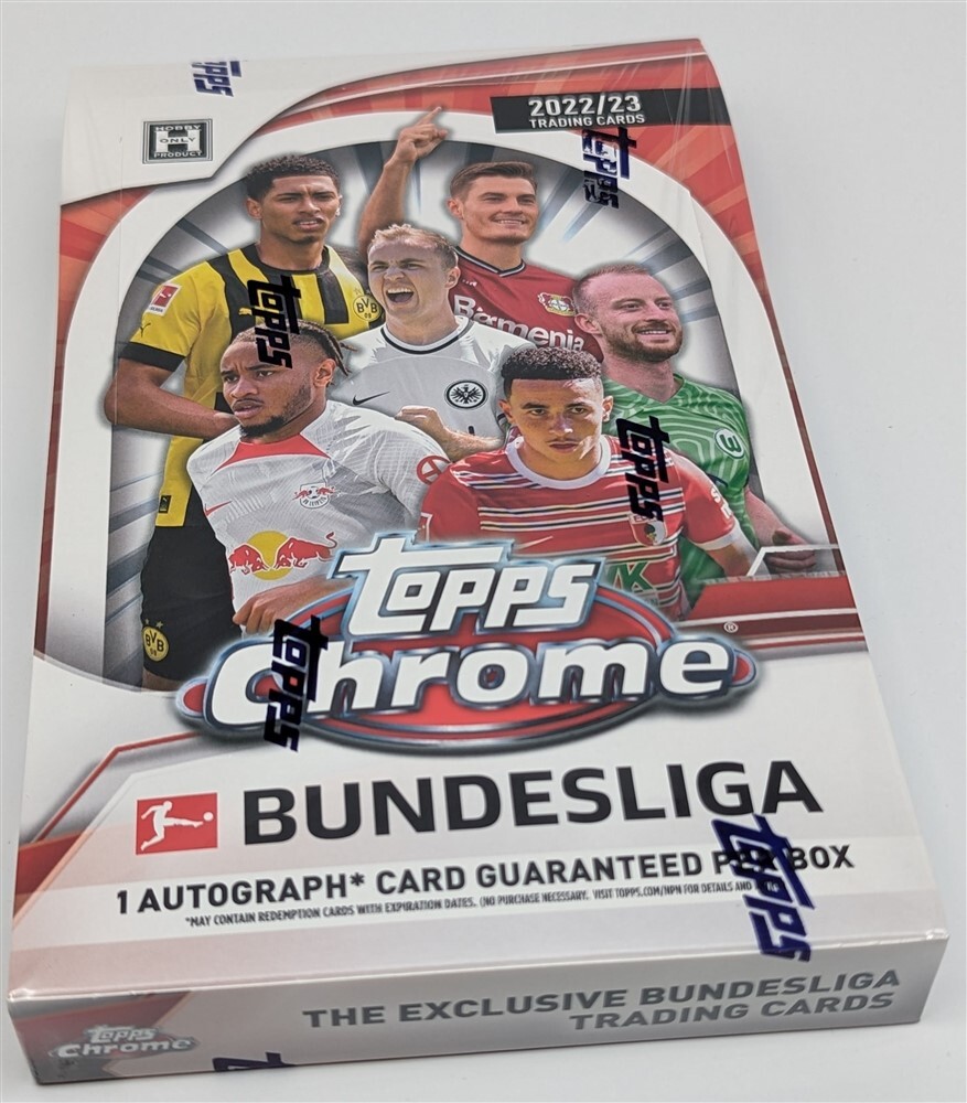 Factory Sealed Hobby Box 2022-2023 Topps Chrome Bundesliga