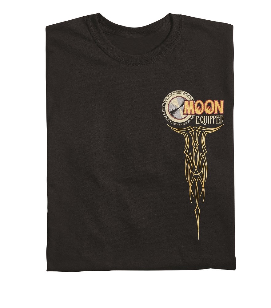 Men's Mooneyes Moon Equipped Speed Shop T-Shirt Black Cotton MQT136BK