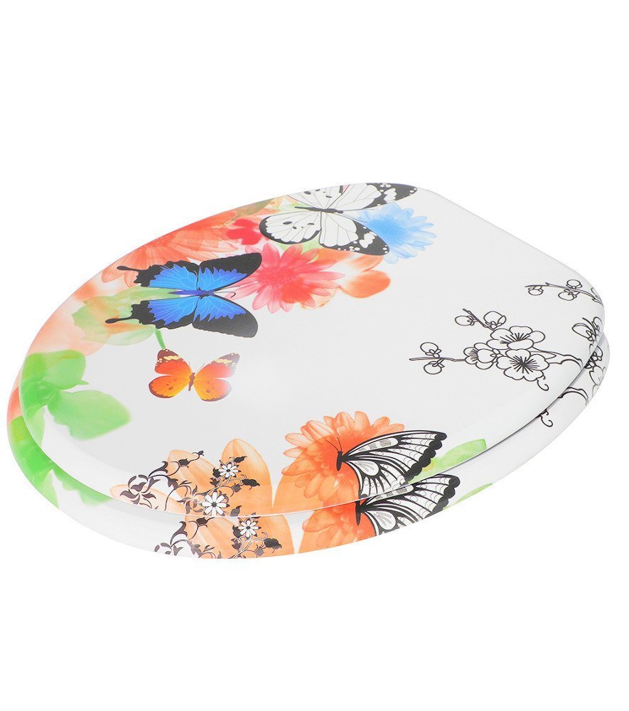 CopriWater Copri Water Sedile WC Bagno Universale Cerniere Acciaio Farfalle dfh