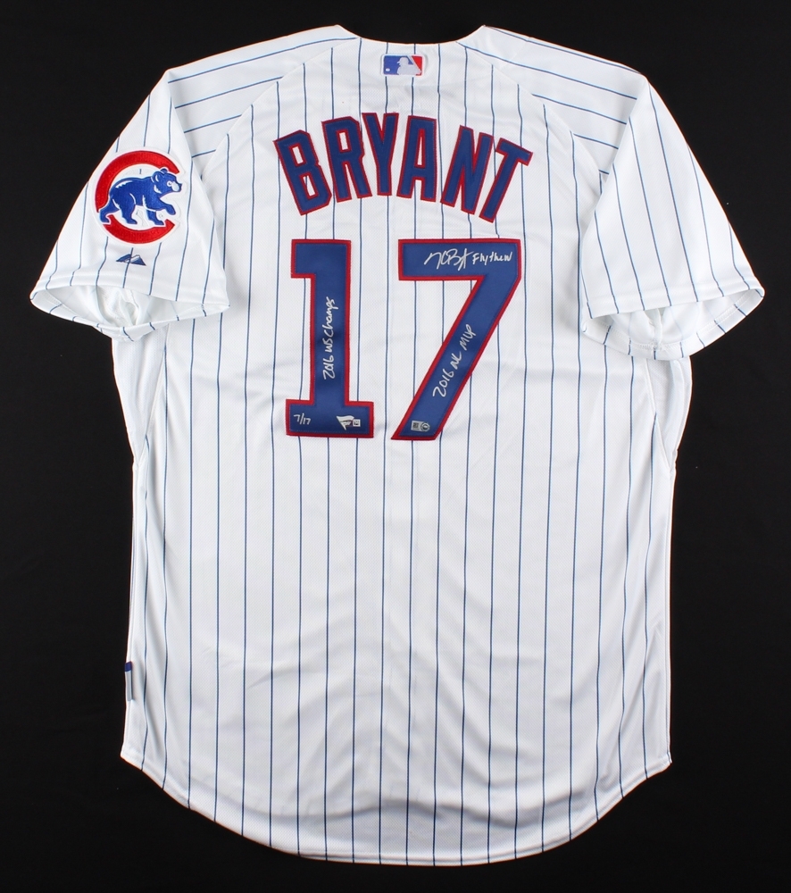 kris bryant signed jersey