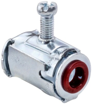 Southwire AMC12, 1/2'' KO, Steel, Single, Insulated, A/MC/Flex Connector, 1 pc