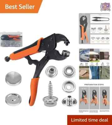 Heavy Duty Snap Fastener Tool - Boat Cover, Metal Snaps, Canvas, Sewing, Tarps