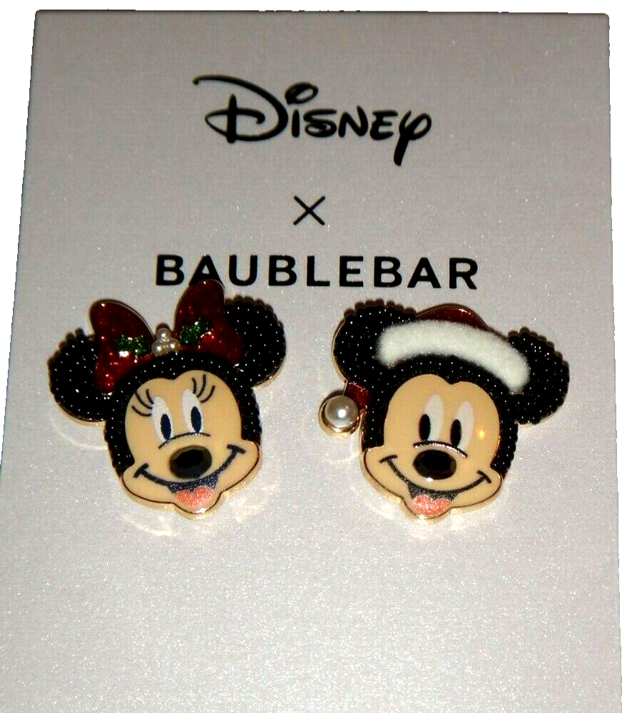 【Baublebar】★ピアス★ Disney Mickey Mouse Earrings DISNEY Baublebar Earrings 2-PC SET Santa Clause Mickey Mouse