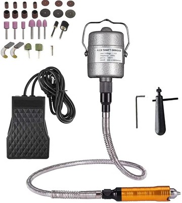 380W Rotary Tool Flex Shaft Hanging Grinder Machine Carver Multi-function Met...