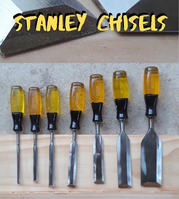 Stanley Chisels Set of 7 - 6mm to 50mm extremely sharp 
