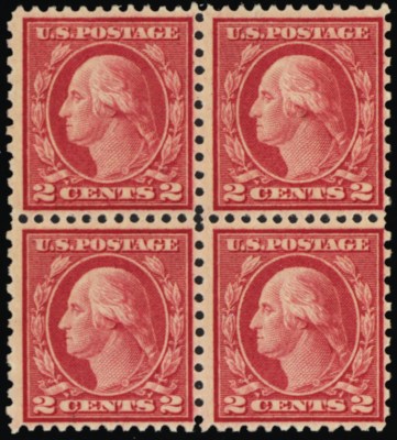 540, Mint 2¢ F/VF NH Block of Four Stamps Cat $110.00 - Stuart Katz
