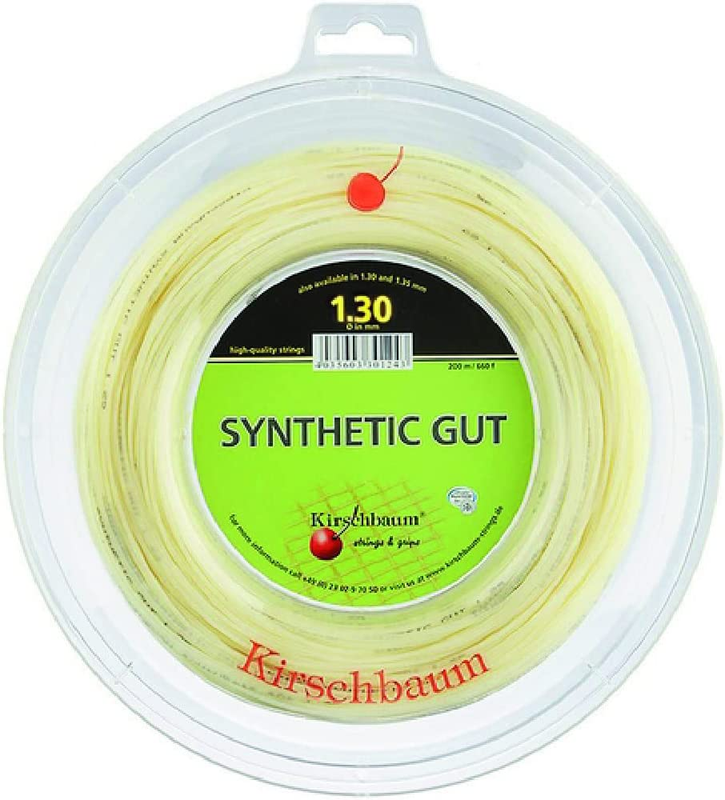 Kirschbaum Reel Synthetic Gut Tennis String Natural 1.30Mm/16-Gauge