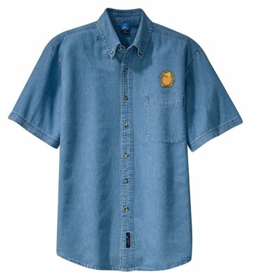 Canadian Pacific Railway Golden Beaver Short Sleeve Embroidered Denim [den102SS]