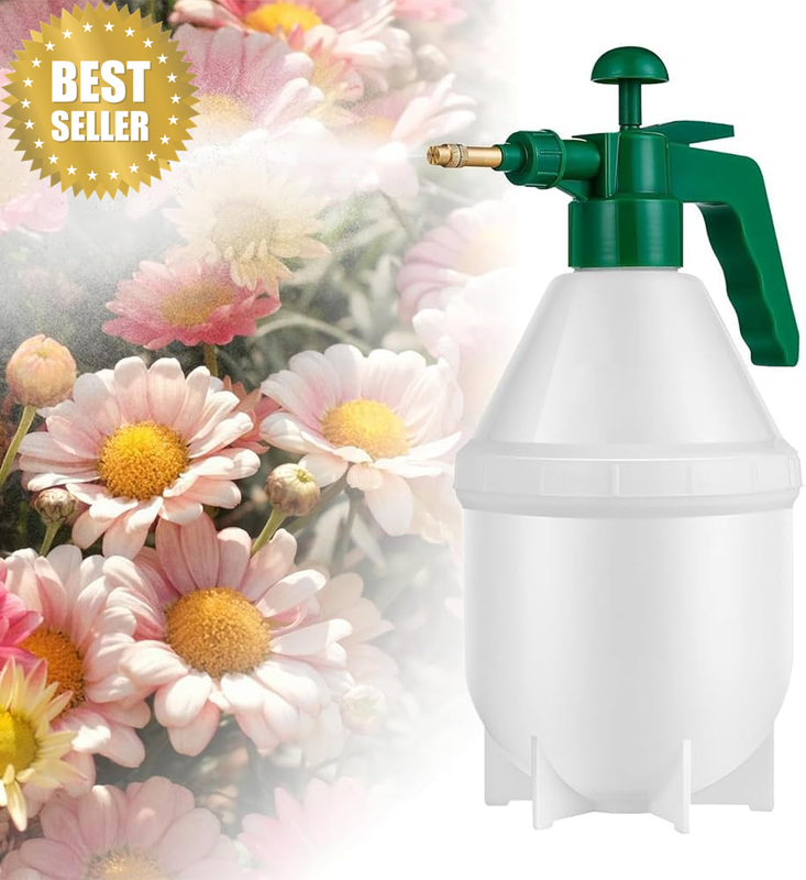 1.5L Garden Pump Sprayer Adjustable Brass Nozzle Green | 1.5L Garden Sprayer, Ad