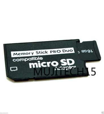 Memory Stick Pro Duo Adapter Micro SD SDHC TF Card Reader Converter Camera PSP