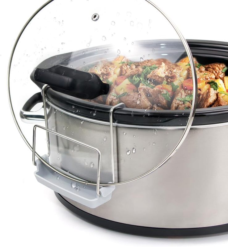 Slow Cooker Lid Holder for Cooking, Hand Free Pot Lid Organizer Fits Most Slow C