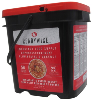 READYWISE  56 SERVING FREEZE DRIED SURVIVAL ENTREE BUCKET