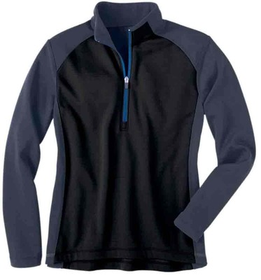 

Rivers End Half Zip Microflee Layering Jacket Womens Black Casual Athletic Ou, Черный, River's End Half Zip Microfleece Layering Jacket